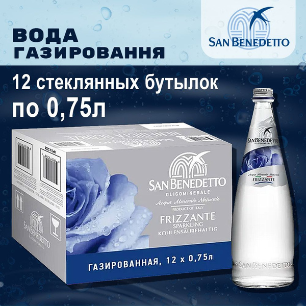 San Benedetto вода газированная 0.75л 12шт - купить с доставкой по ...