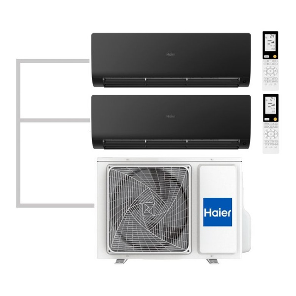 Mульти сплит-система на 2 комнаты 25+50 кв.м. HAIER AS25S2SF2FA-B ...