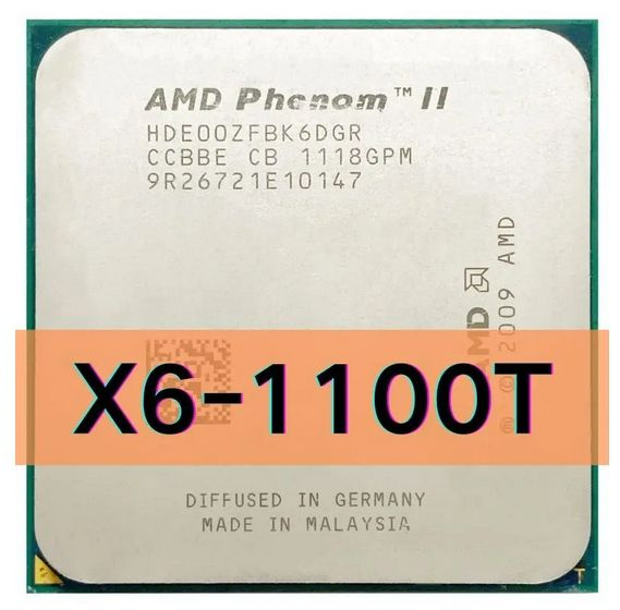 Процессор AMD Phenom II X6 1100T, OEM (без кулера), 6 яд., 3.3 ГГц ...