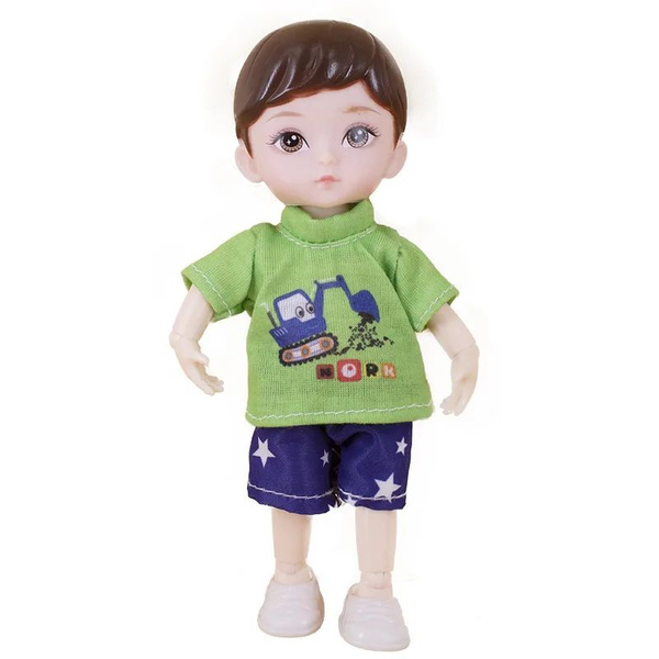 Новая кукла BJD для маленьких мальчиков 16 см, одежда с 3D имитацией ...