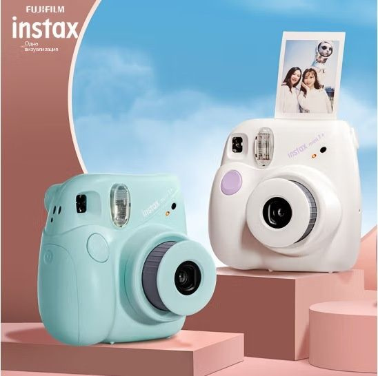 Камера мгновенной печати Instax Mini 7+, белая купить на OZON по низкой ...