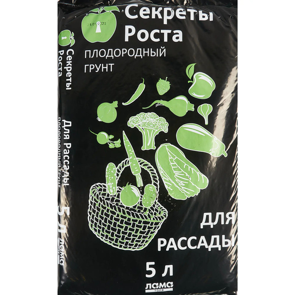 Грунт экологически чистый, Секрет роста для рассады 5л - купить по ...