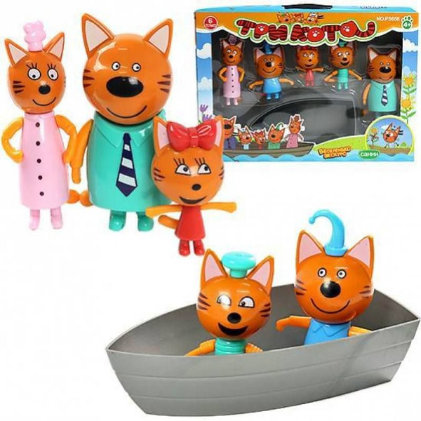 Игрушки Три Кота (Компот, Коржик, Карамелька, Папа, Мама) / Игровой ...