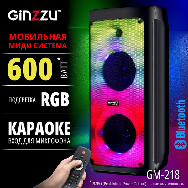 Беспроводная колонка Ginzzu GM-208 - купить по доступным ценам в ...