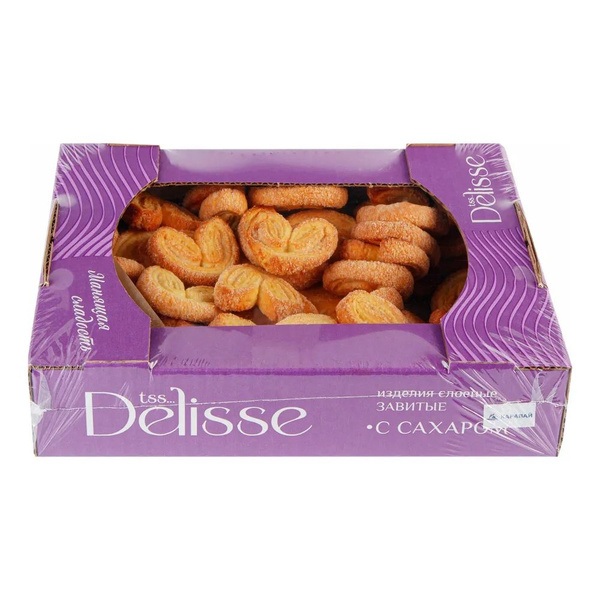 Печенье Delisse Заряшки слоеное с сахаром 500 г - купить с доставкой по ...