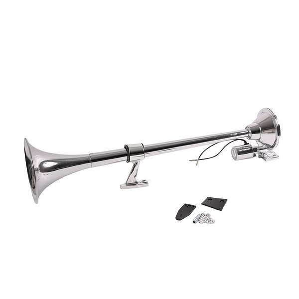 Сигнал воздушный 1-на рожковый Круглый (640мм / 24V / Хром) - HORN арт ...