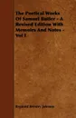 The Poetical Works of Samuel Butler - A Revised Edition with Memoirs and Notes - Vol I - Reginald Brimley Johnson