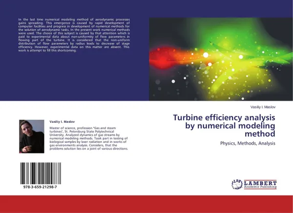 Обложка книги Turbine efficiency analysis by numerical modeling method, Vasiliy I. Maslov