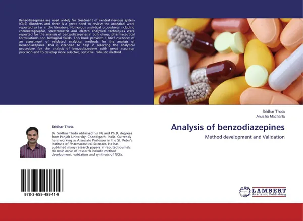 Обложка книги Analysis of benzodiazepines, Sridhar Thota and Anusha Macharla