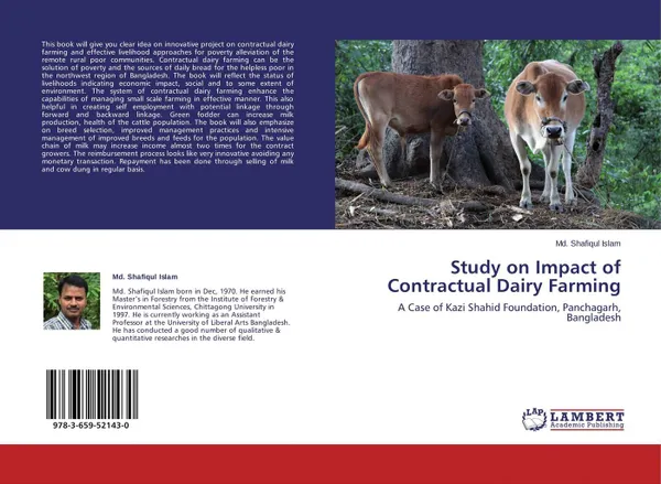 Обложка книги Study on Impact of Contractual Dairy Farming, Md. Shafiqul Islam