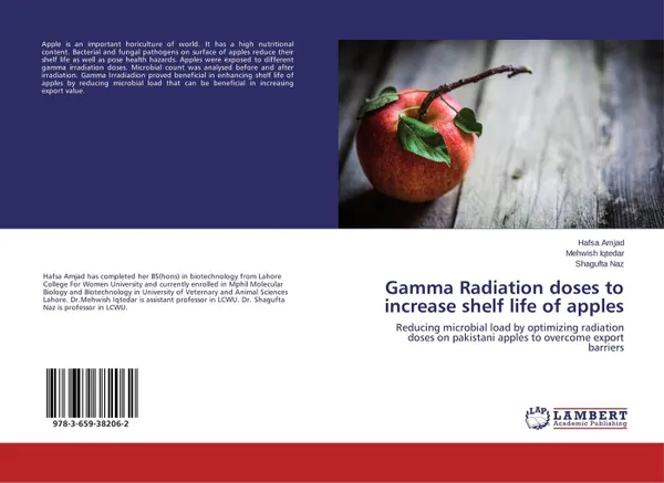 Обложка книги Gamma Radiation doses to increase shelf life of apples, Hafsa Amjad,Mehwish Iqtedar and Shagufta Naz