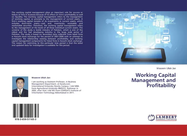 Обложка книги Working Capital Management and Profitability, Waseem Ullah Jan