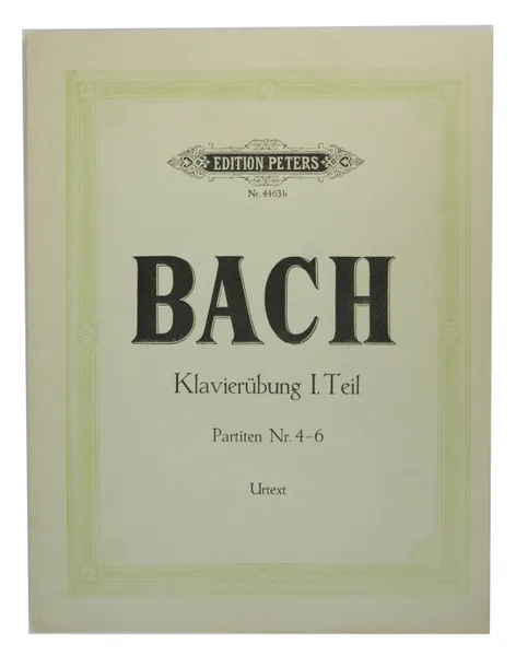 Обложка книги Bach. Klavierubung I.Teil. Ноты, Бах Иоганн Себастьян