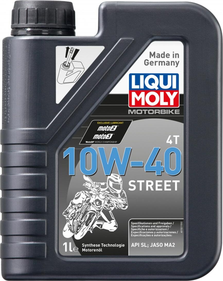 фото Масло моторное полусинт. Motorbike 4T Street 10W-40 (1л) Liqui moly