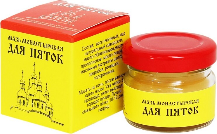 Монастырская мазь "Для пяток" 25 мл. — купить в интернет-магазине OZON ...
