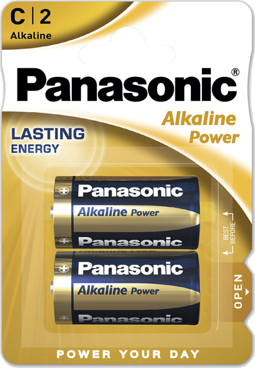 фото Батарейка Panasonic Alkaline Power LR14REB/2BP, C щелочная, 2 шт