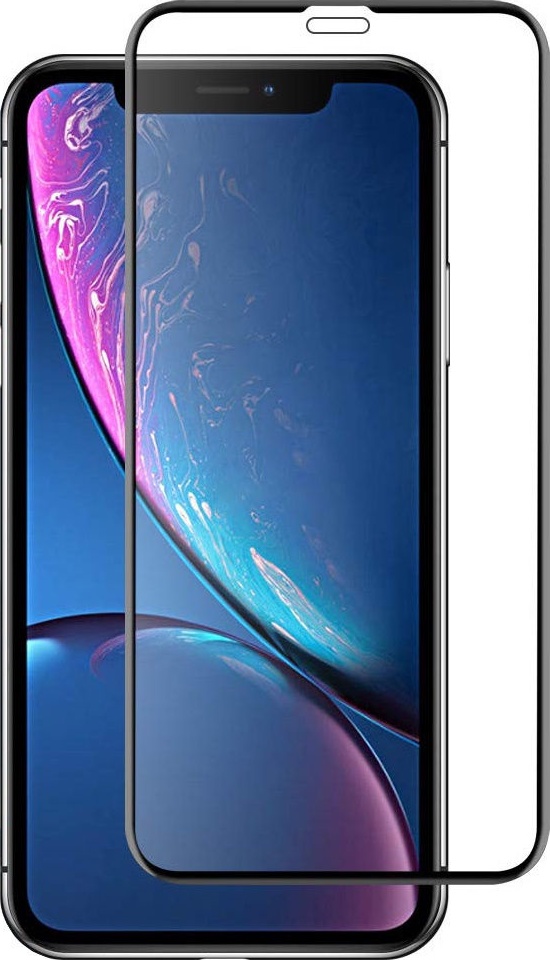 фото Защитное стекло Nuobi 0.3mm 9H для iPhone XR (6D), Black