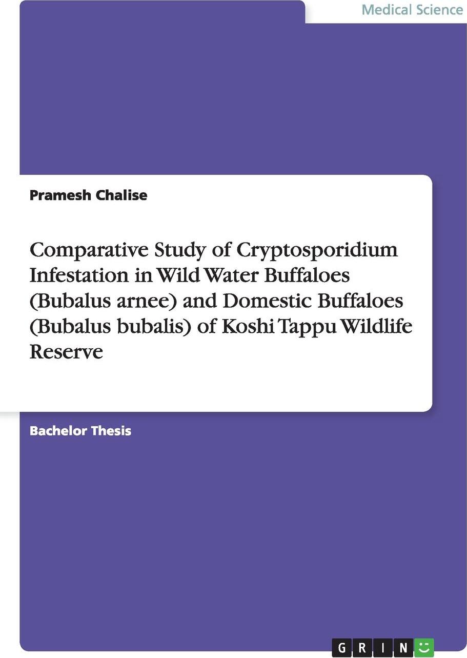 фото Comparative Study of Cryptosporidium Infestation in Wild Water Buffaloes (Bubalus arnee) and Domestic Buffaloes (Bubalus bubalis) of Koshi Tappu Wildlife Reserve