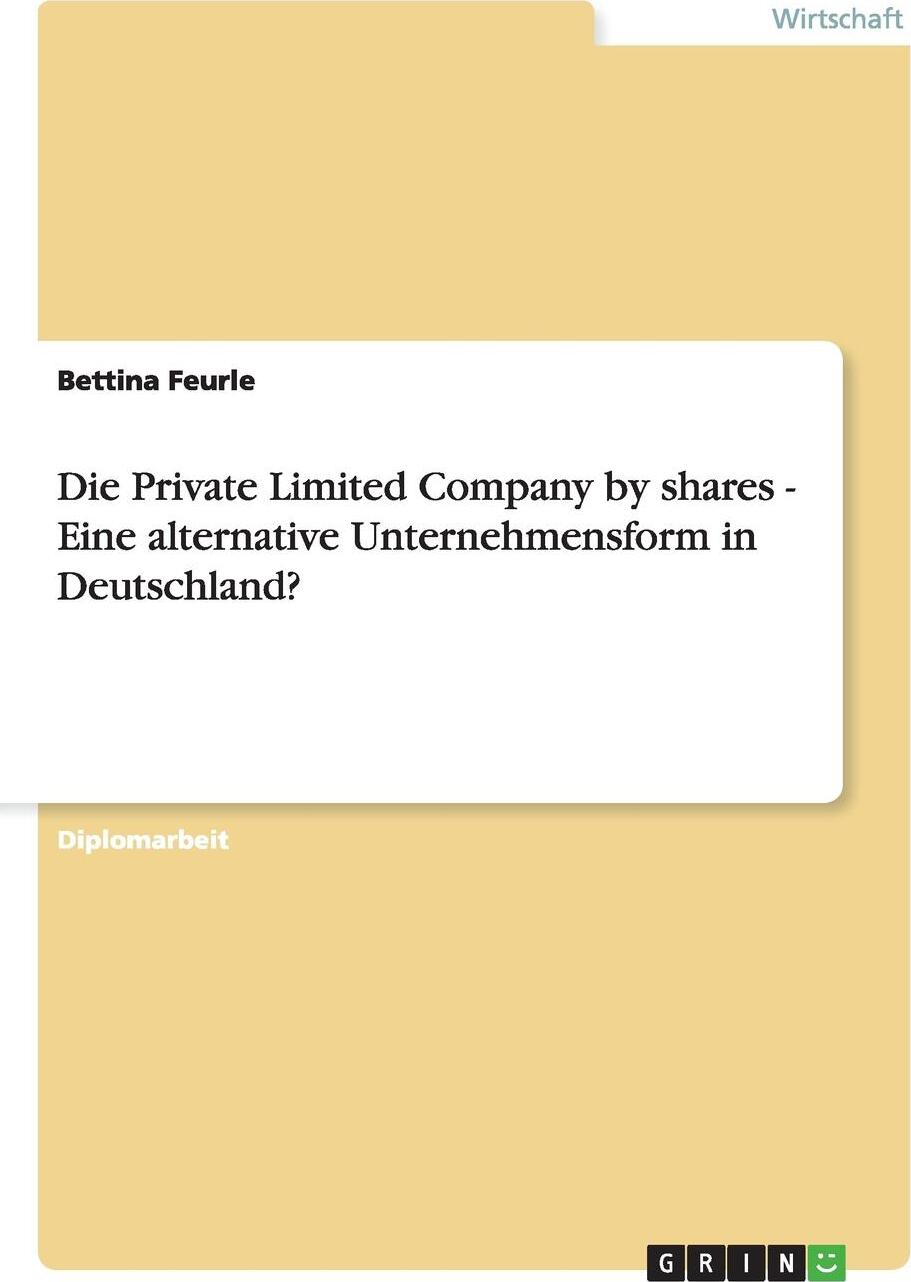 фото Die Private Limited Company by shares - Eine alternative Unternehmensform in Deutschland?