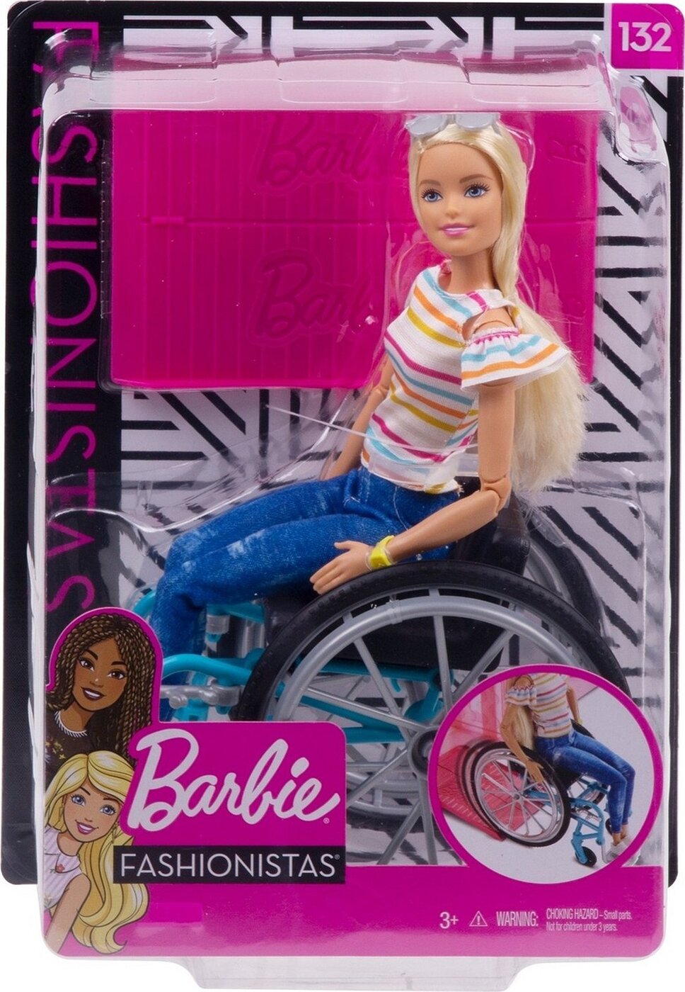 Кукла Barbie Fashionistas в инвалидной коляске, ggl22