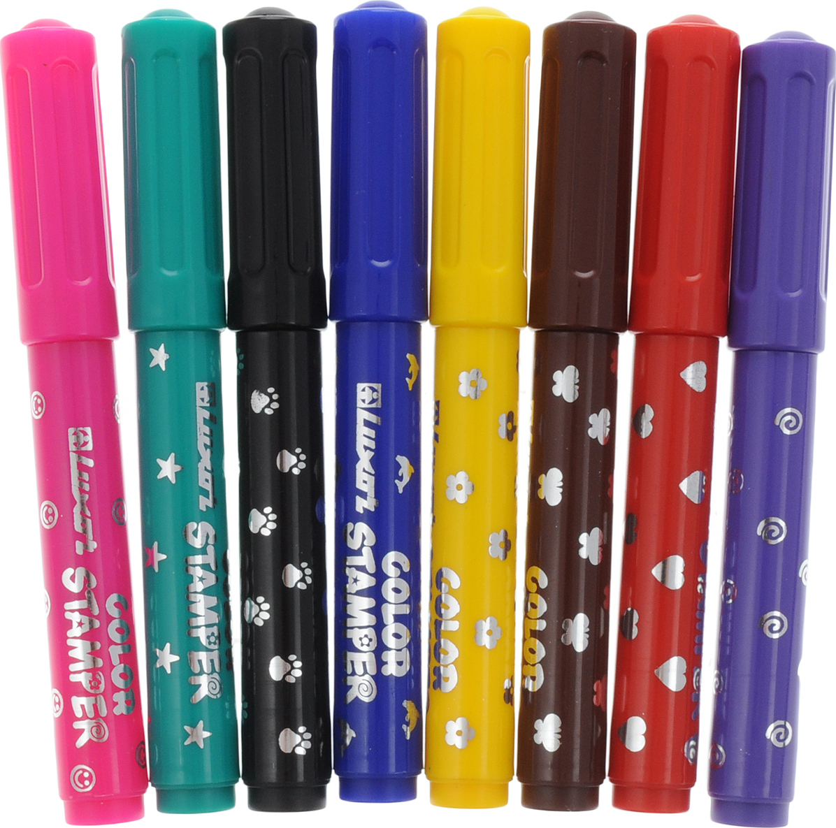 Фломастеры 08 цв каляка-маляка со штампами фшкм-08. Фломастеры для детей. Маркер штамп. Лаборатория с маркерами. Штамп маркер.