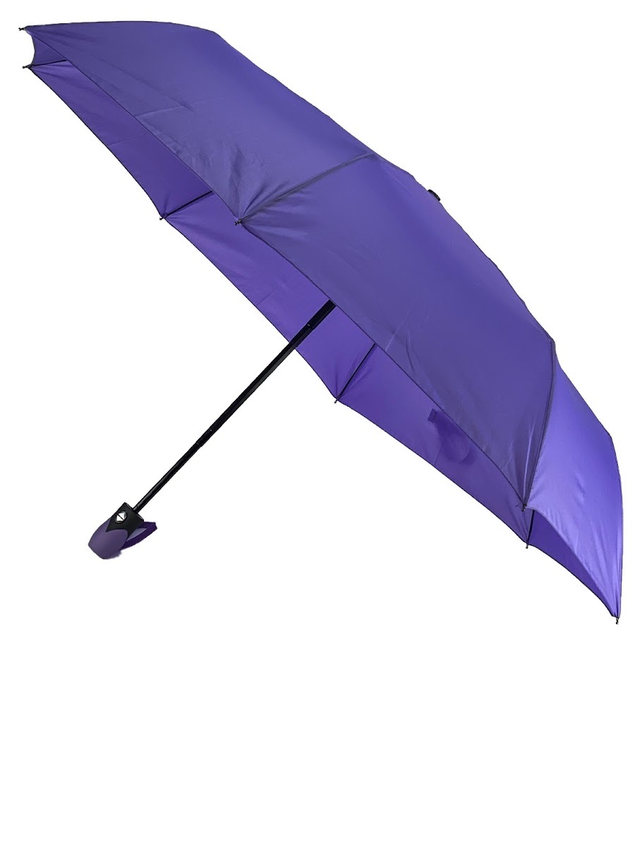 Черно фиолетовый зонт