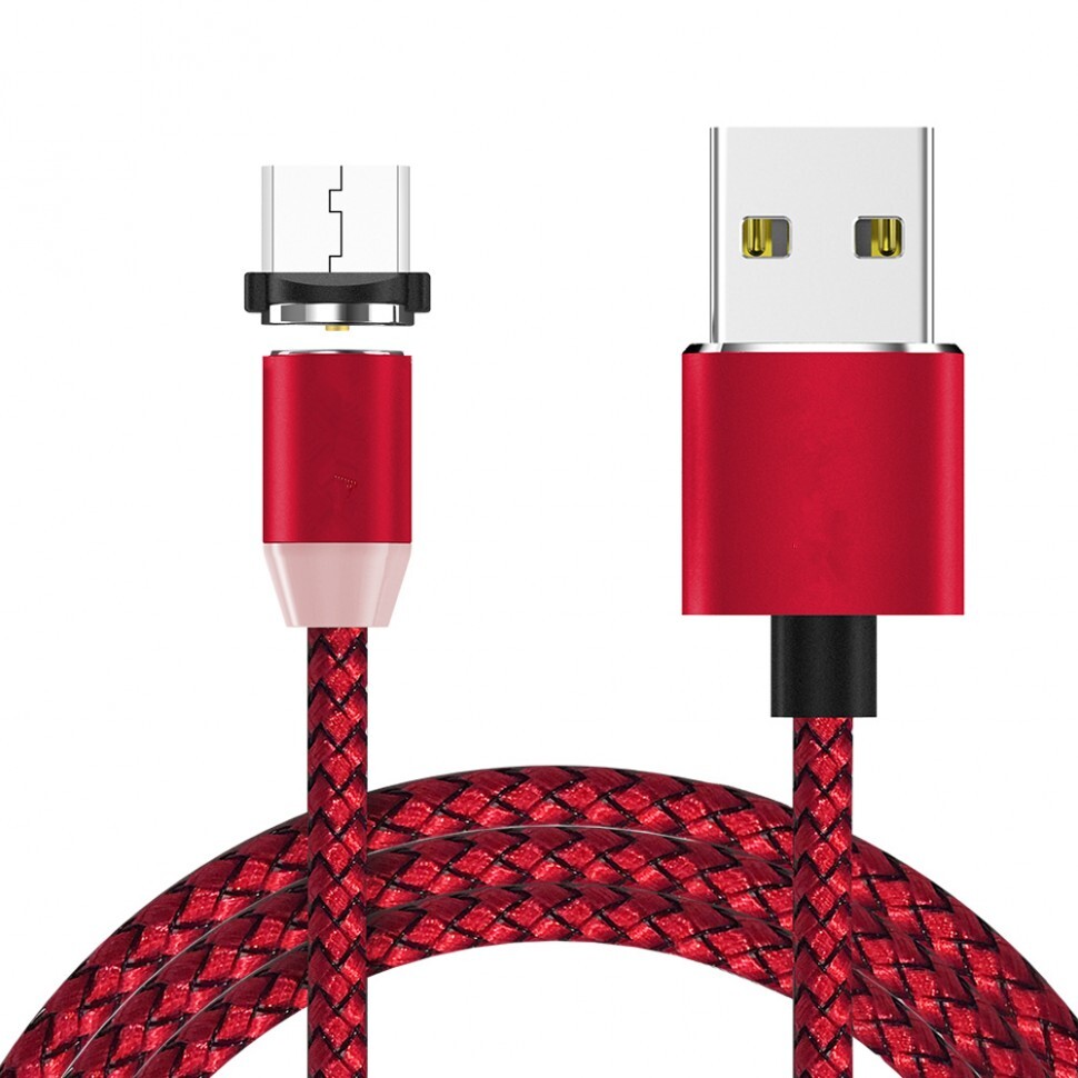 Кабель для мобильных устройств micro-USB 2.0 Type-A/USB Type-A, 1 м, красный