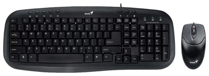 Genius Smart KM-200 Комплект (клавиатура Smart KB-200 + мышь NetScroll 120 V2), Black, USB