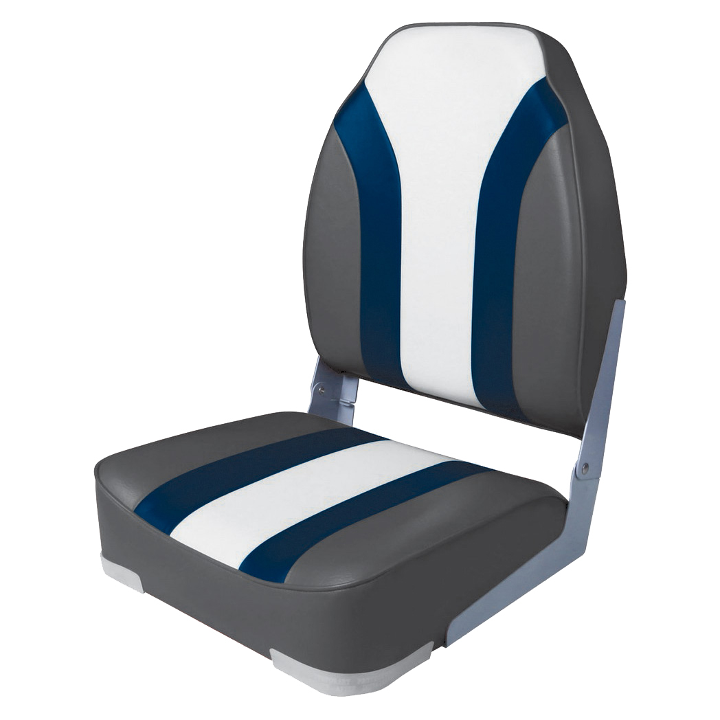 Кресло Skipper складное мягкое угольный/синий/белый sk75107cbw