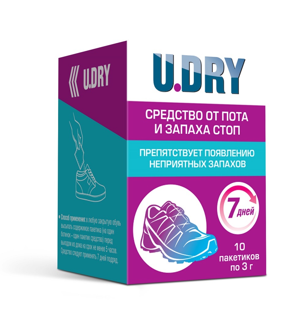 U-DRY, Дезодорант для ног, средство от запаха и пота, от грибка, для обуви  №10 - купить с доставкой по выгодным ценам в интернет-магазине OZON  (870530721)