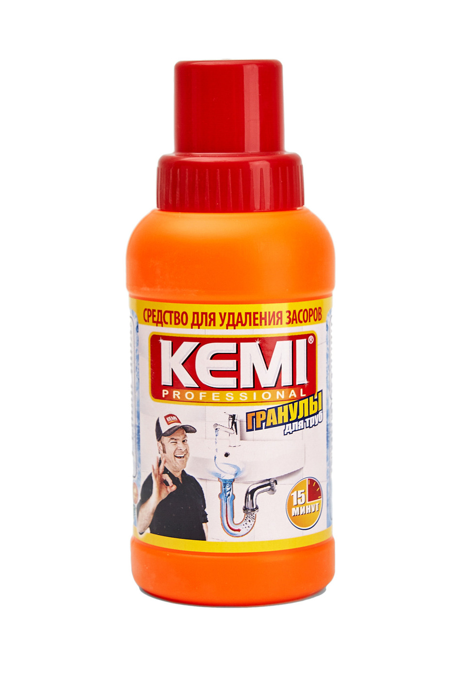 Характеристики Средство для удаления засоров в трубах KEMI Professional ...