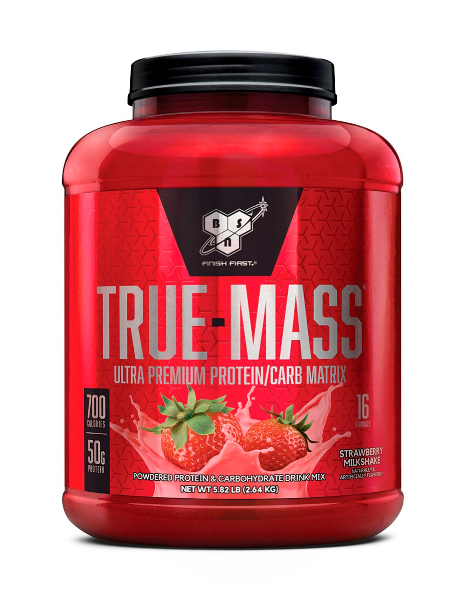 Гейнер BSN True Mass 2640 гр Клубничный молочный коктейль — купить в ...