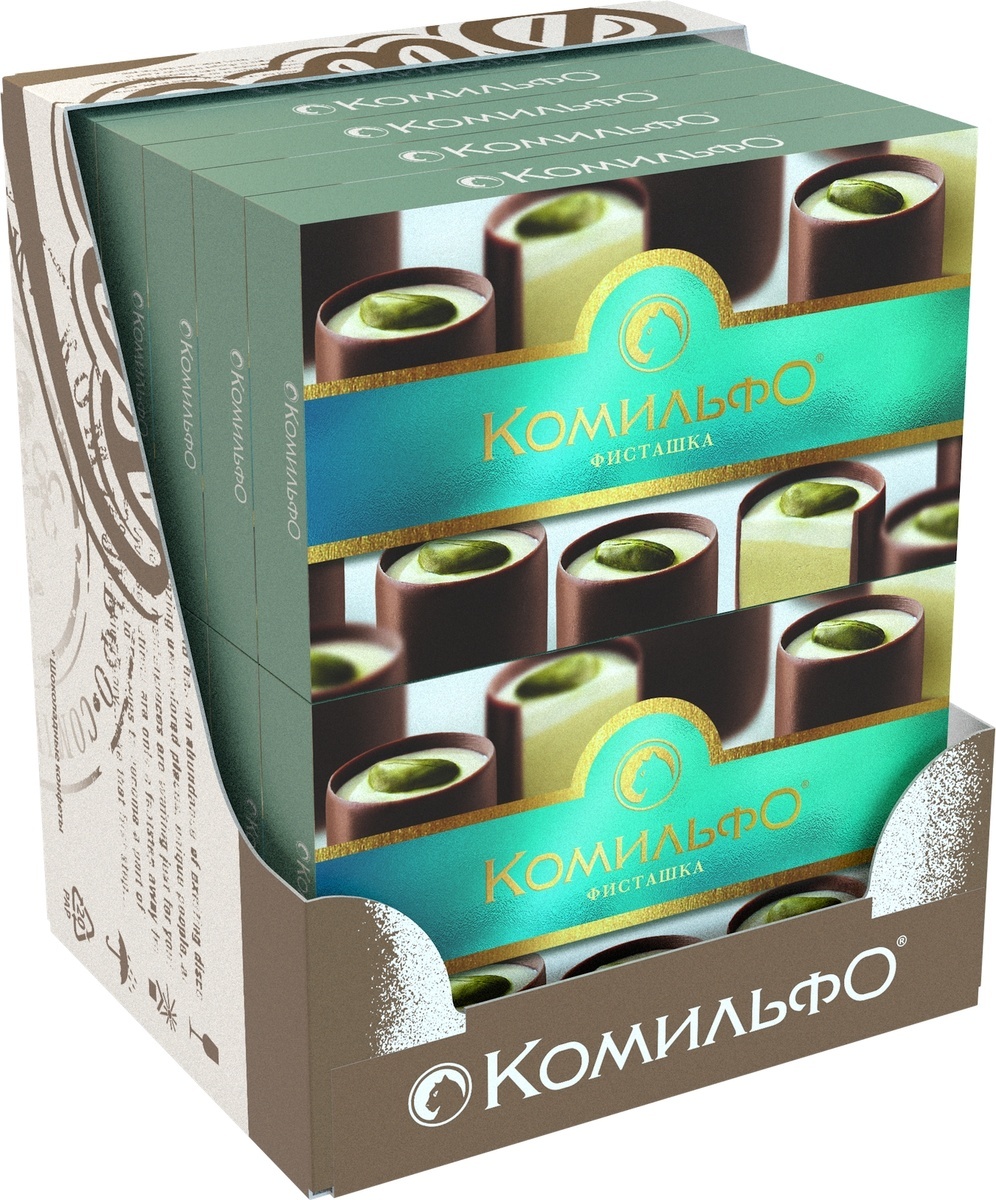 Конфеты Комильфо Фисташка, с двухслойной начинкой, 10 шт по 116 г ...