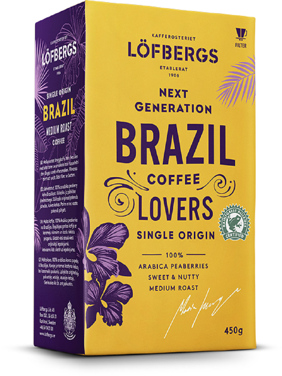 Кофе молотый бразилия. Шведский кофе Lofbergs. Финский кофе Лофбергс. Кофе Лефбергс молотый. Кофе молотый Lofbergs.