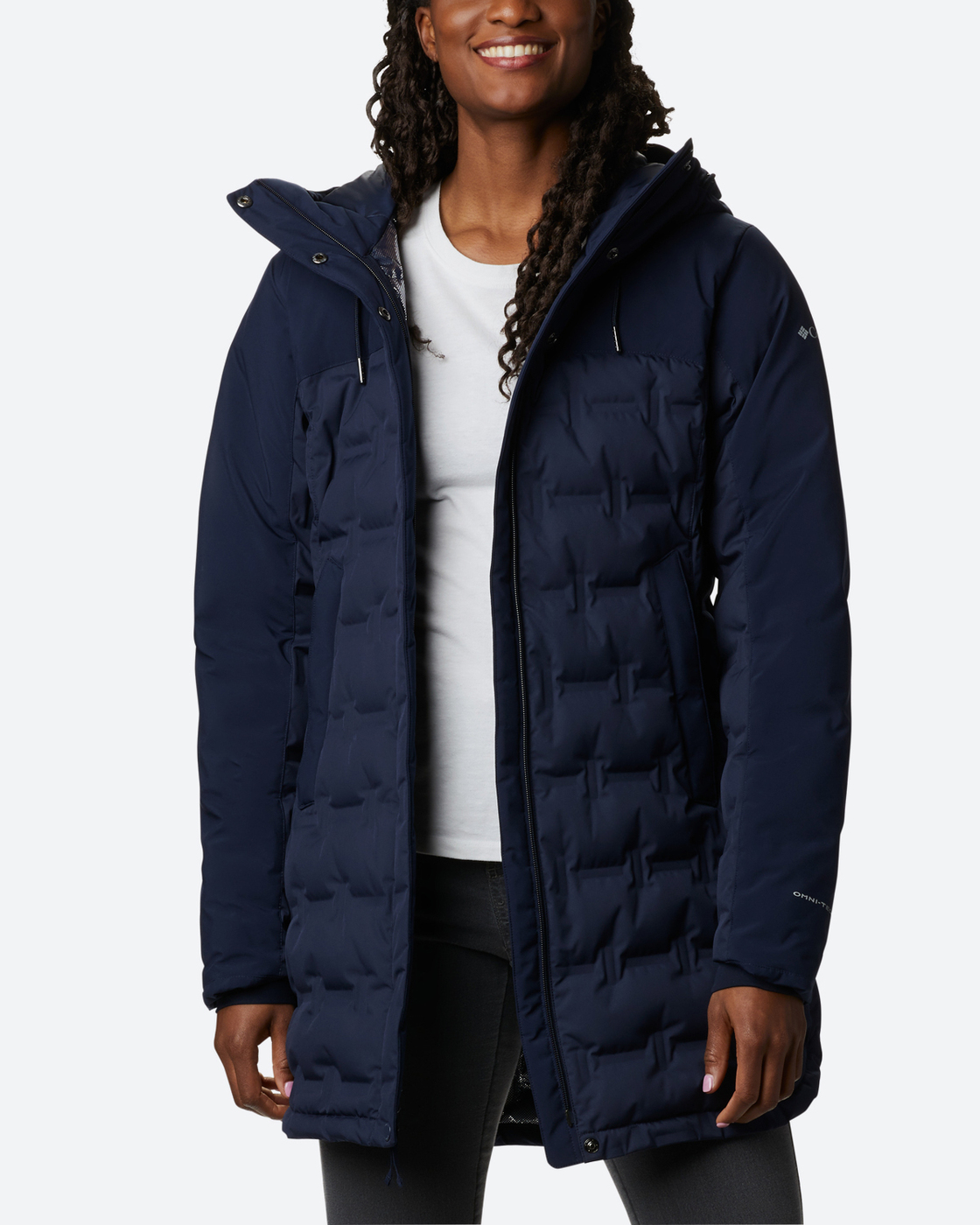 trail mountain croo long down jacket