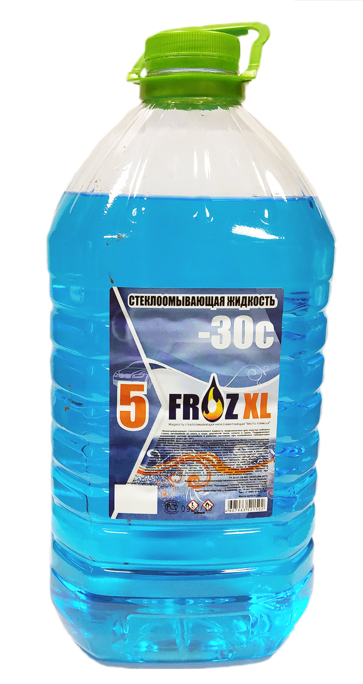 Жидкость стеклоомывателя FrozXL до -30C, 5 л, 1 шт.