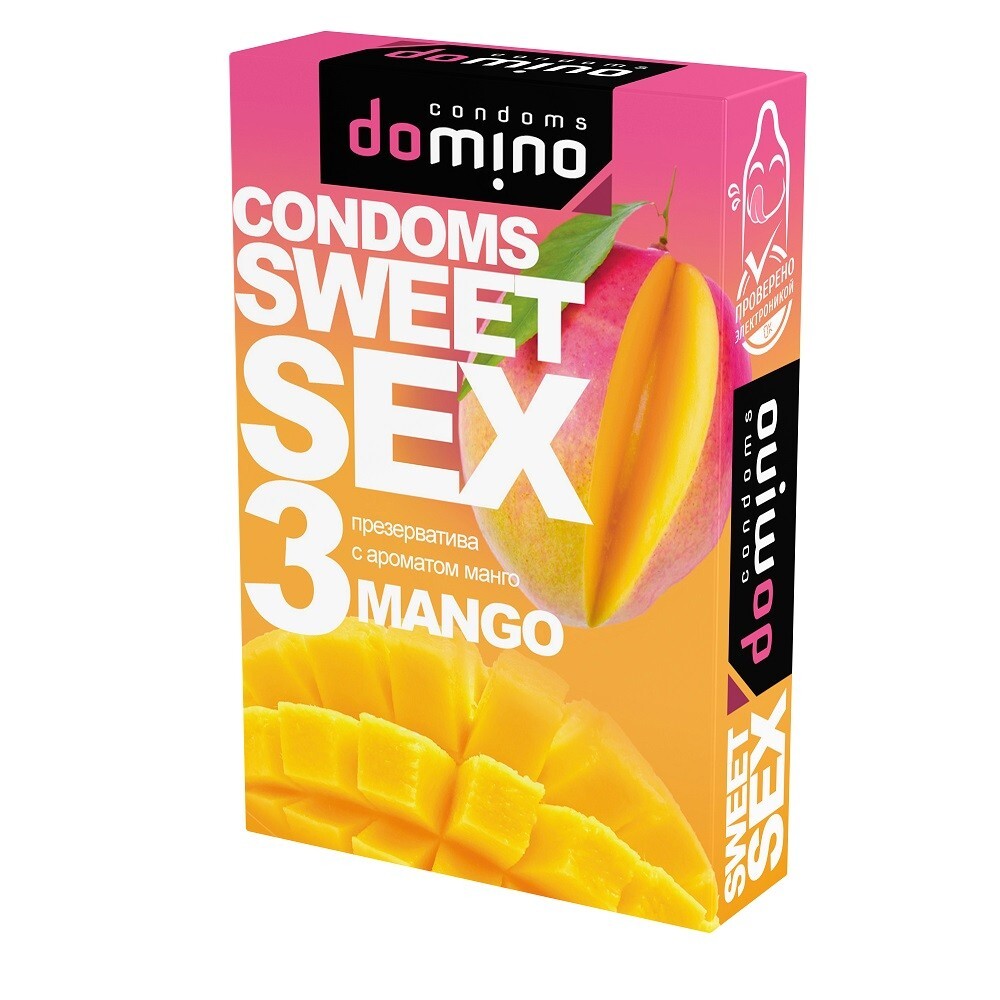 Презервативы для орального секса Domino Sweet Sex с ароматом манго 3 шт -  купить с доставкой по выгодным ценам в интернет-магазине OZON (238515218)