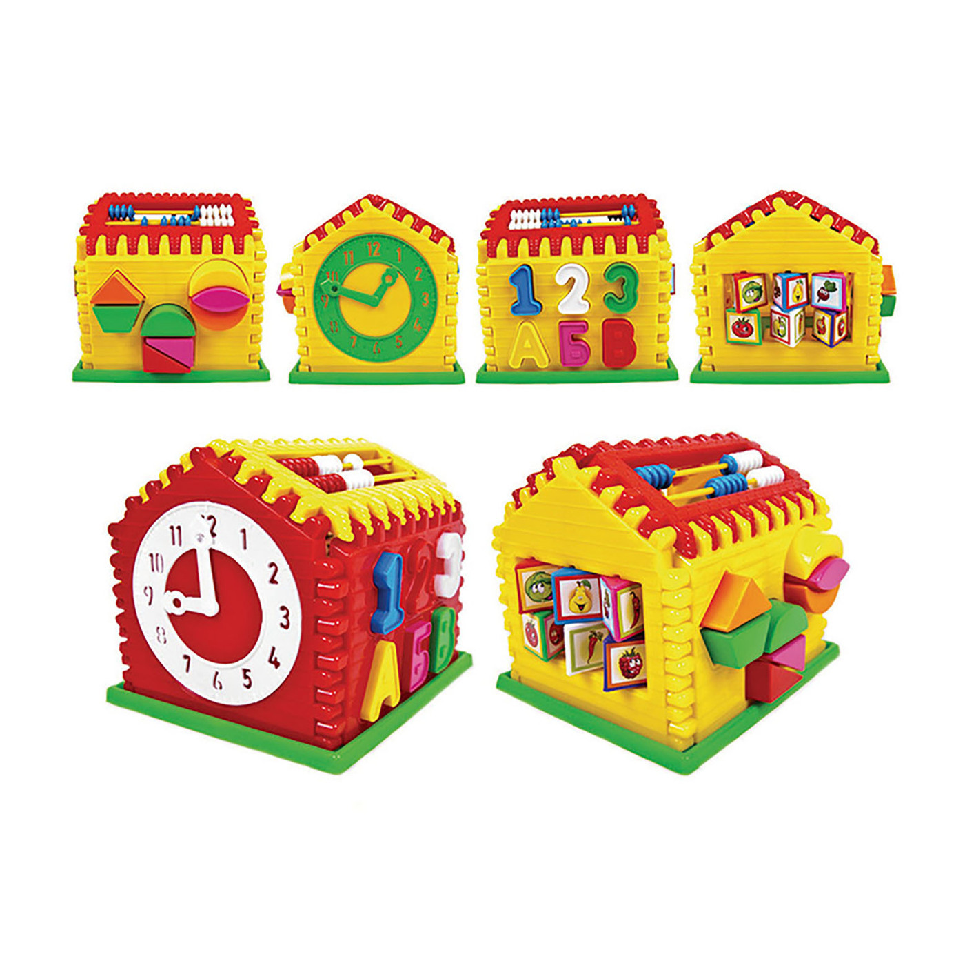 Характеристики Развивающая игра сортер домик KINDER WAY кубики детские