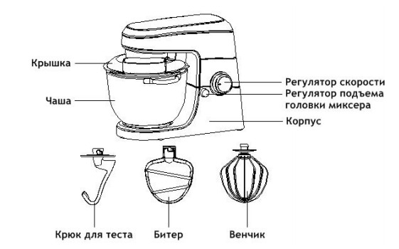 Планетарный миксер модель кт 1339 схема сборки