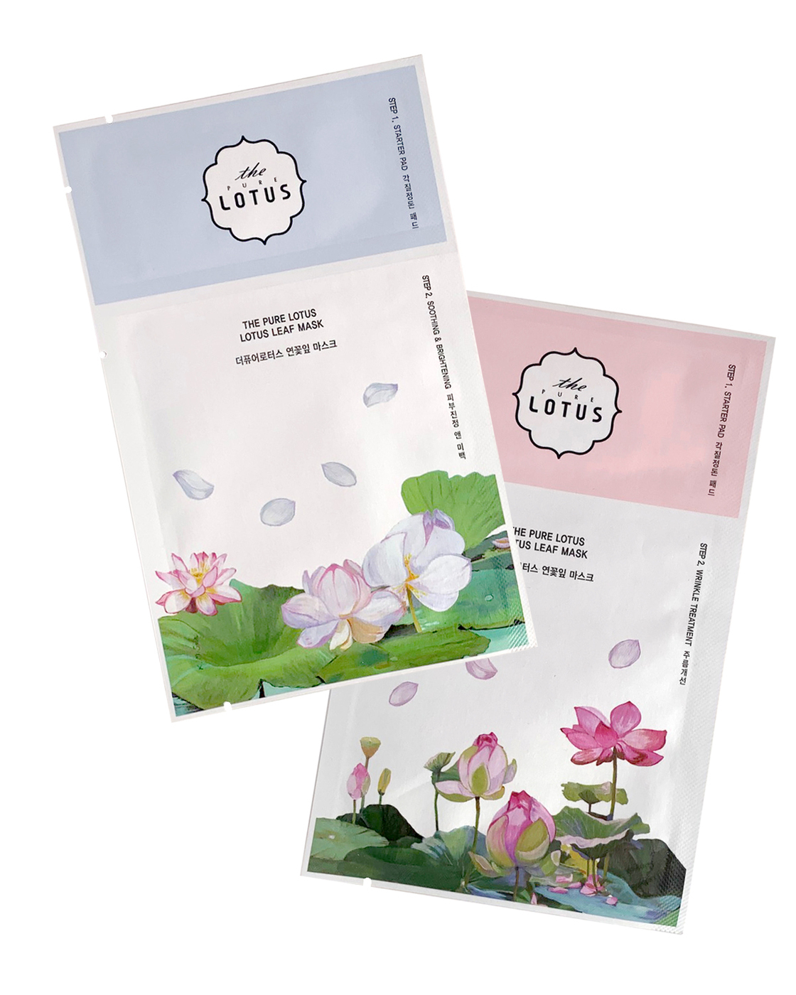 The pure lotus. Lotus Pure. Leaf Soothing Mask. Маска тканевая Brightening Mask Sima Land.