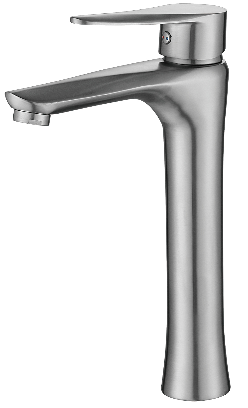 Смеситель для раковины ПСМ-ПРОФСАН PSM-300-6 STEEL высокий тип См ...