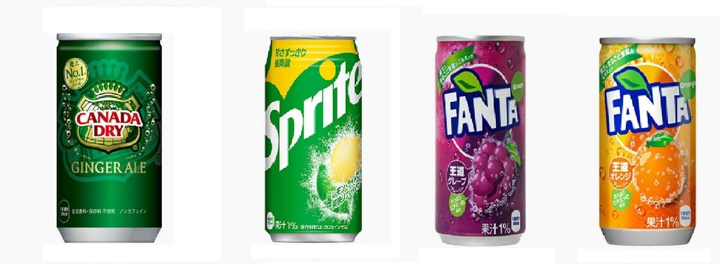 Газированный напиток Canada Dry Ginger Ale, Sprite, Fanta Grape, Fanta