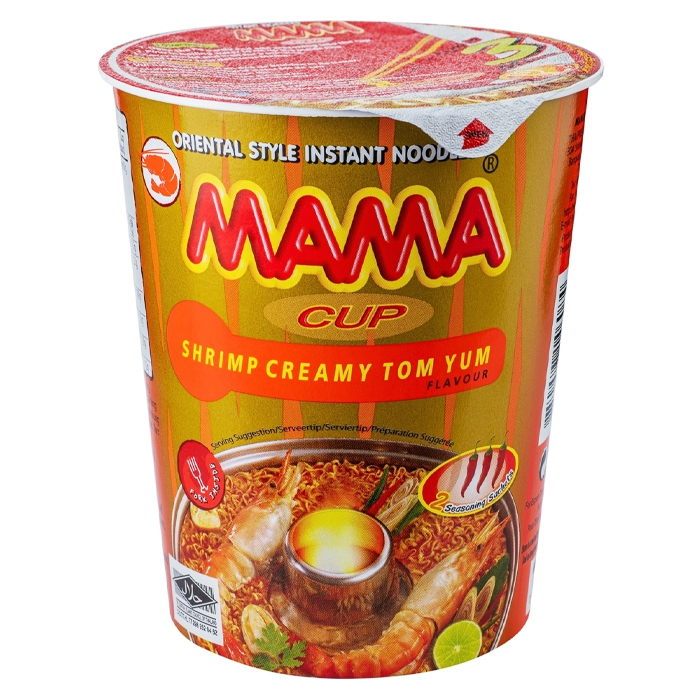 Тайская лапша быстрого приготовления МАМА со вкусом "Кремовый Том Ям ...