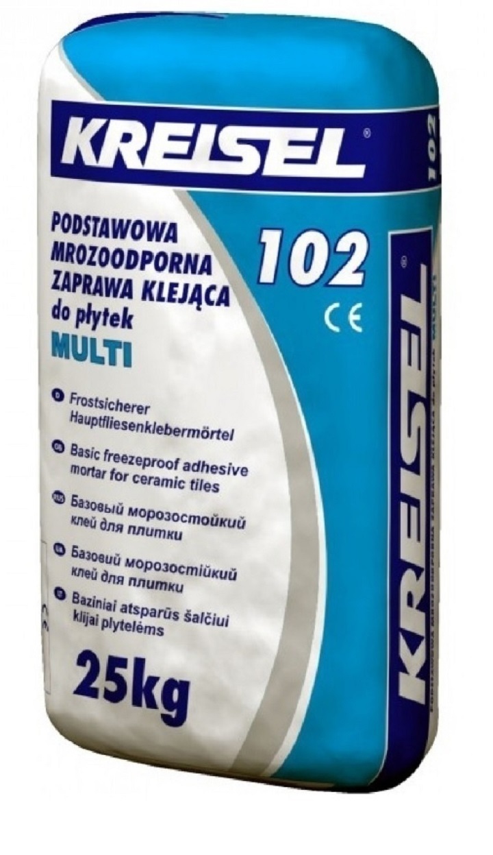 Клей для плитки морозостойкий KREISEL 102 MULTI, 25 кг