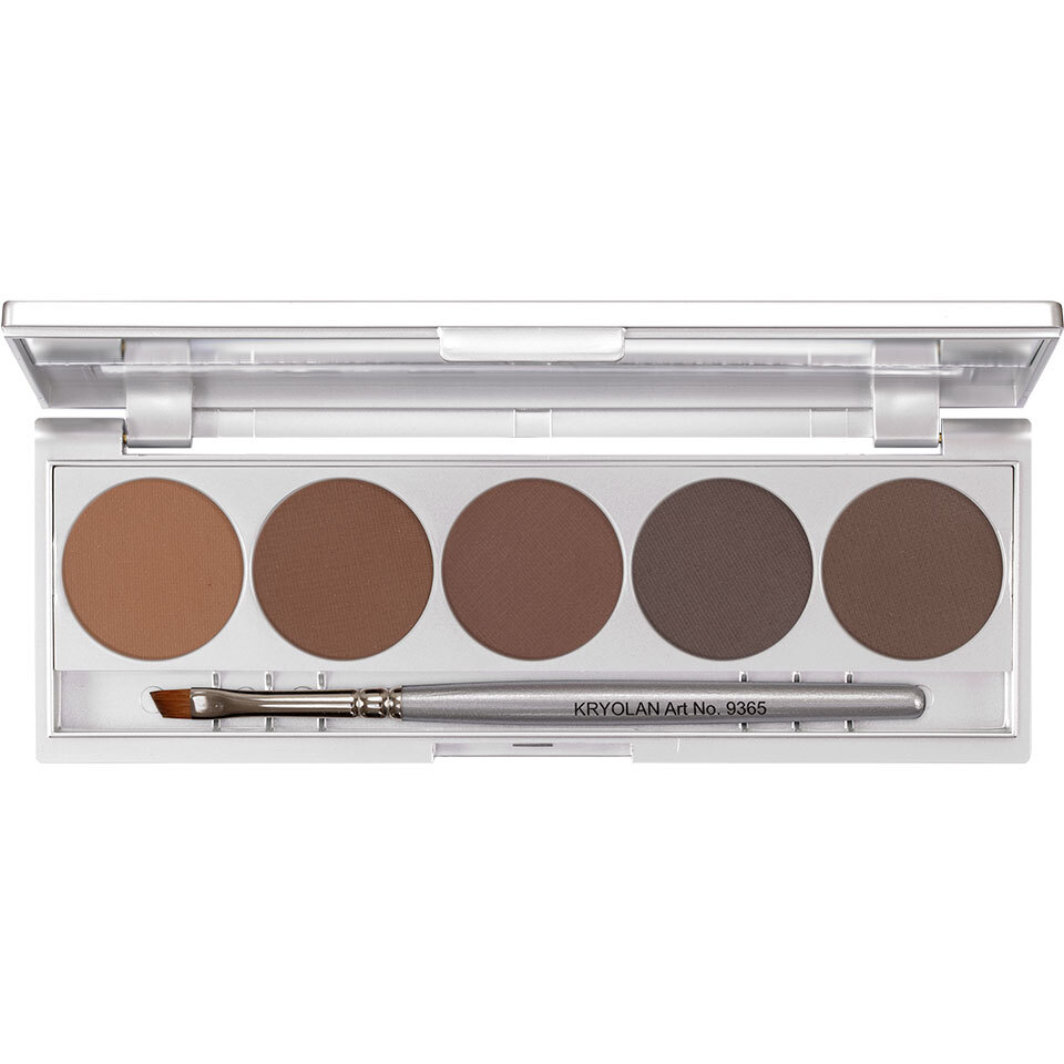 KRYOLAN Пудра для бровей 5 цв./Eyebrow Powder Palette 5 col. 10 гр. Цв: Brows2