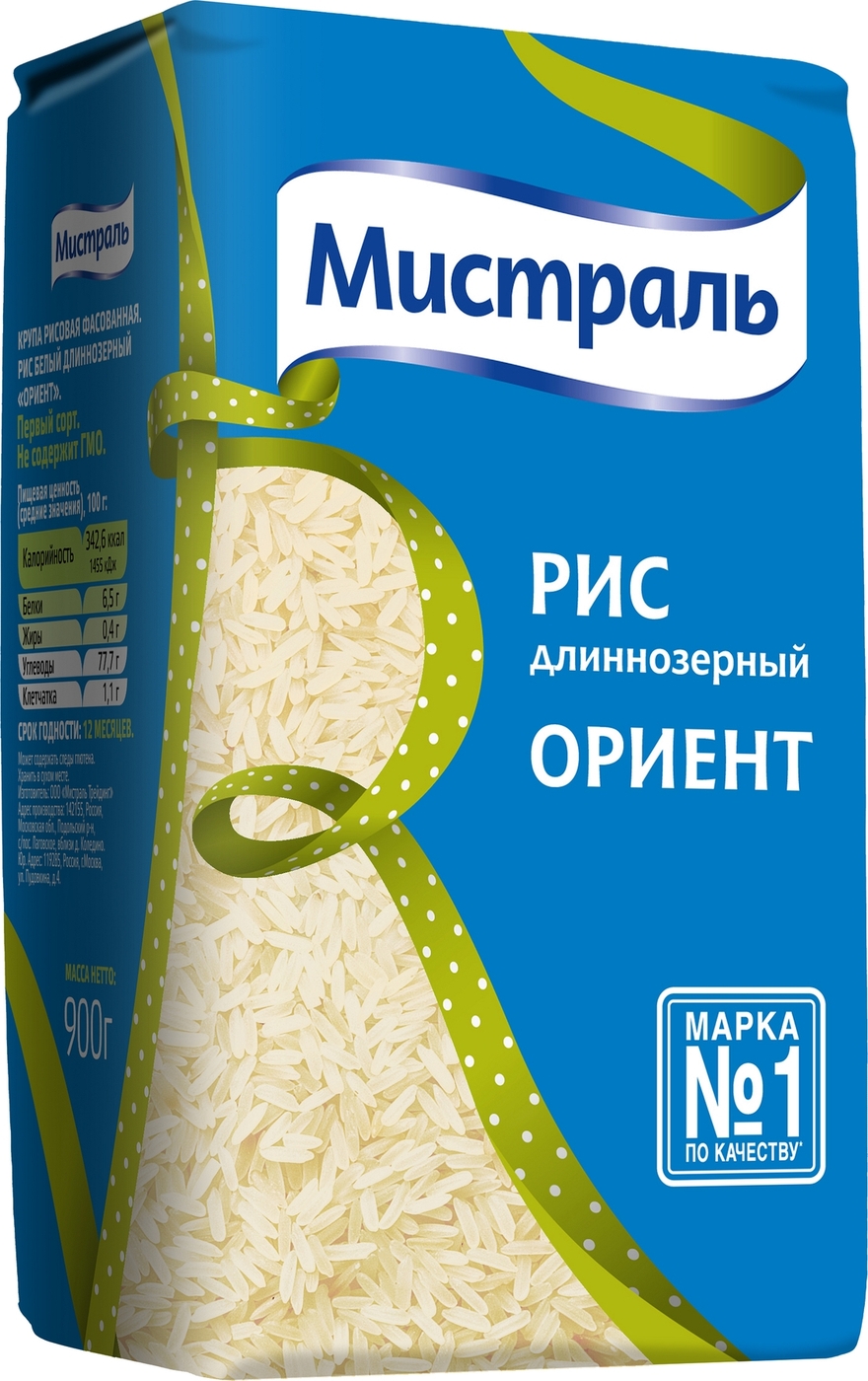 Характеристики Мистраль Рис Ориент, 900 г, подробное описание товара ...