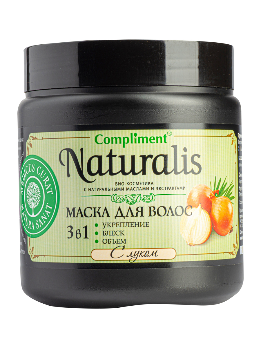 Compliment Naturalis маска для волос с луком Укрепление, блеск и объём ...