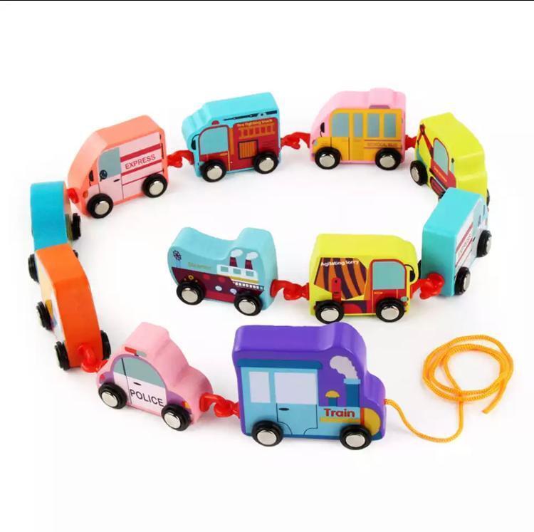 Поезд деревянный Транспорт — купить в интернет-магазине OZON с быстрой ...