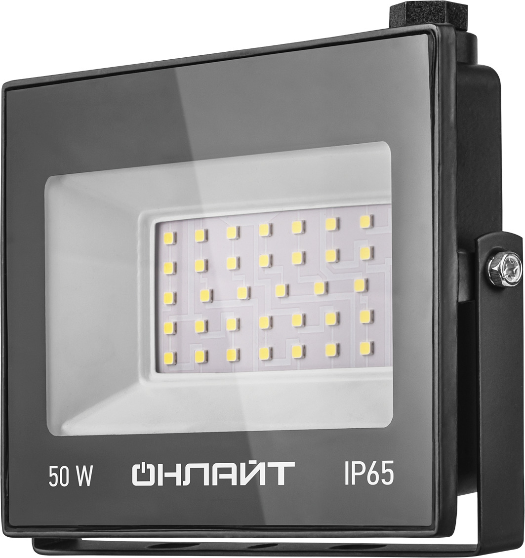 Прожектор ОНЛАЙТ, OFL-50-6K-BL-IP65-LED 4000 К, 50 Вт — купить в ...