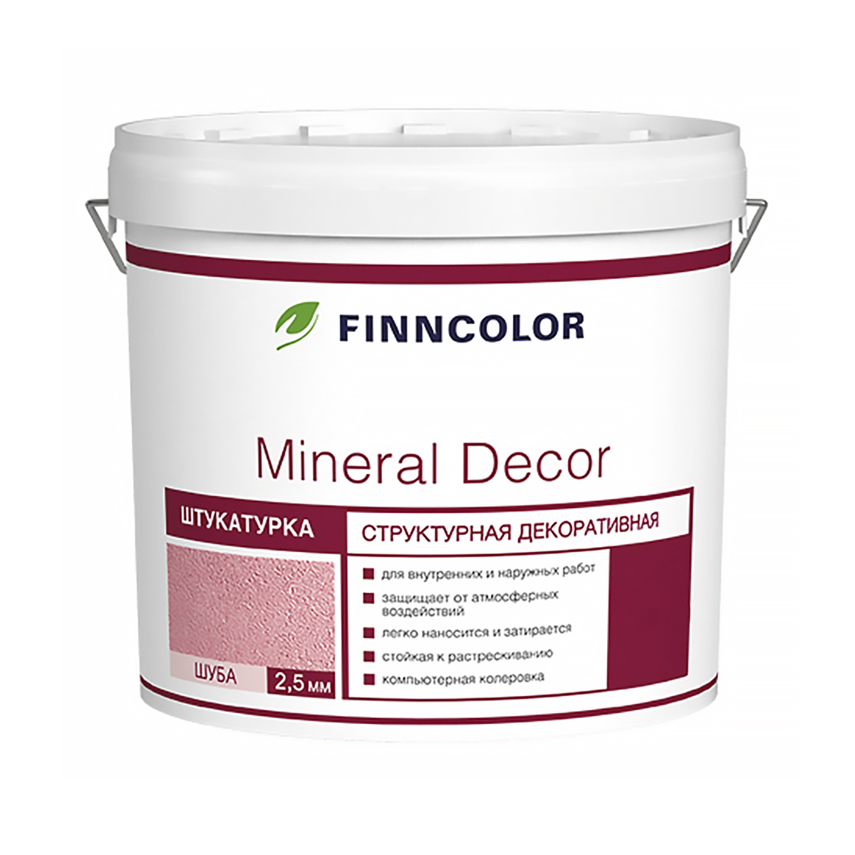 Штукатурка структурная декоративная Mineral Decor шуба 1,5мм 16кг